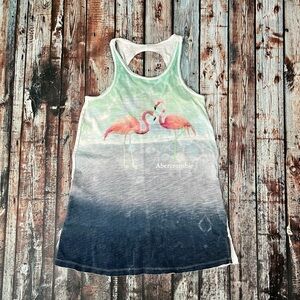 Abercrombie Kids Flamingo Swim Beach Coverup Dress ~ 9/10